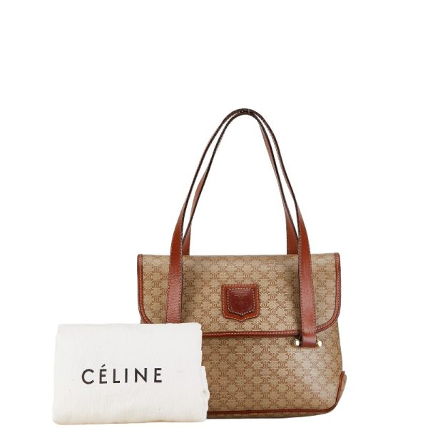 230 54993 1 Celine Macadam Handbag Beige Brown PVC Leather