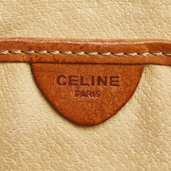 230 54993 8 Celine Macadam Handbag Beige Brown PVC Leather