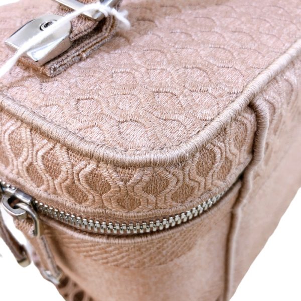 2300039716919 14 Christian Dior Canvas Vanity Bag Pink Silver