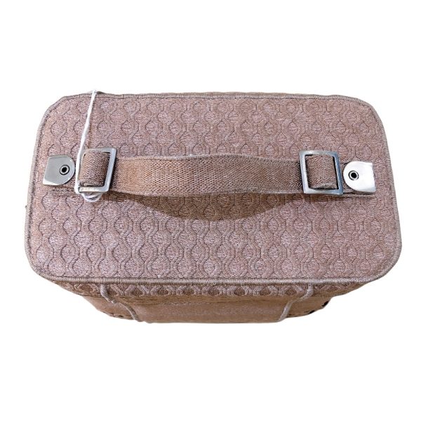 2300039716919 4 Christian Dior Canvas Vanity Bag Pink Silver