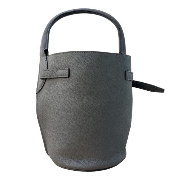 2300039752726 3 Celine Big Bucket Nano Gray Calf Handbag