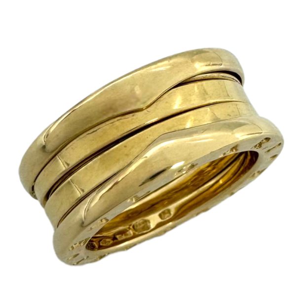 2300039813182 1 Bulgari 3 Band Yellow Gold Ring