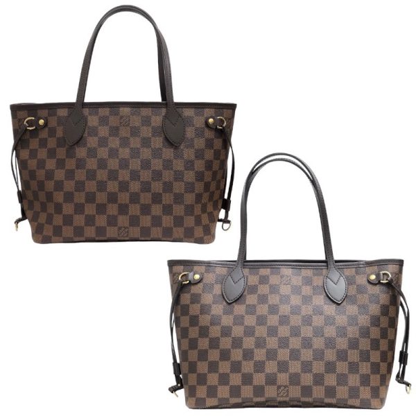 2300039927230 2 Louis Vuitton Neverfull PM Damier Handbag Brown