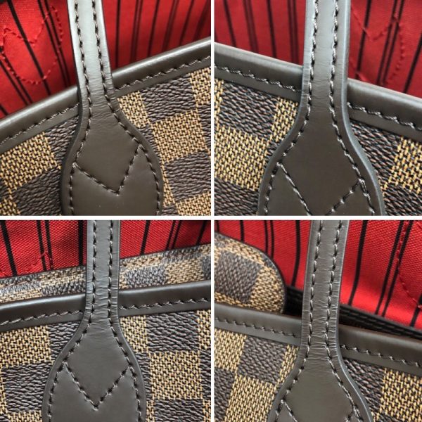 2300039927230 8 Louis Vuitton Neverfull PM Damier Handbag Brown