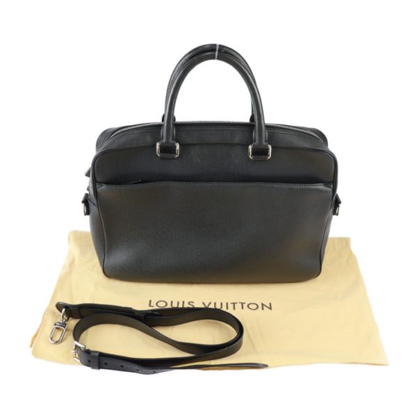 2301113007002 10 Louis Vuitton Porte Document Business PM Taiga Business Bag Black