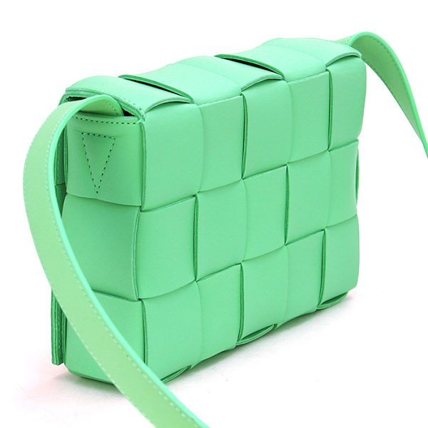 230112 bg1 1 2 Bottega Veneta Cassette Shoulder Bag Leather Green