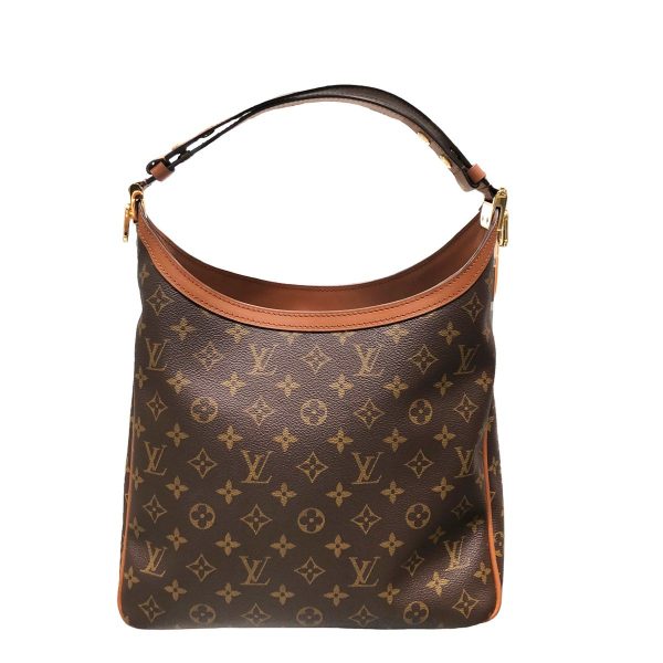 23018111 03 Louis Vuitton Dauphine MM Monogram Reverse Hobo Shoulder Bag