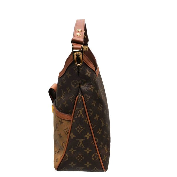 23018111 04 Louis Vuitton Dauphine MM Monogram Reverse Hobo Shoulder Bag