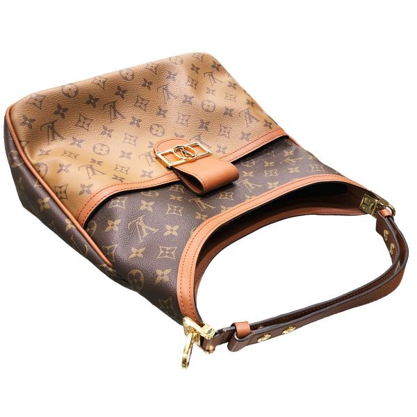 23018111 14 Louis Vuitton Dauphine MM Monogram Reverse Hobo Shoulder Bag