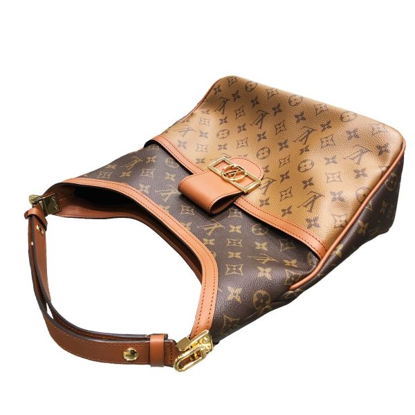 23018111 15 Louis Vuitton Dauphine MM Monogram Reverse Hobo Shoulder Bag