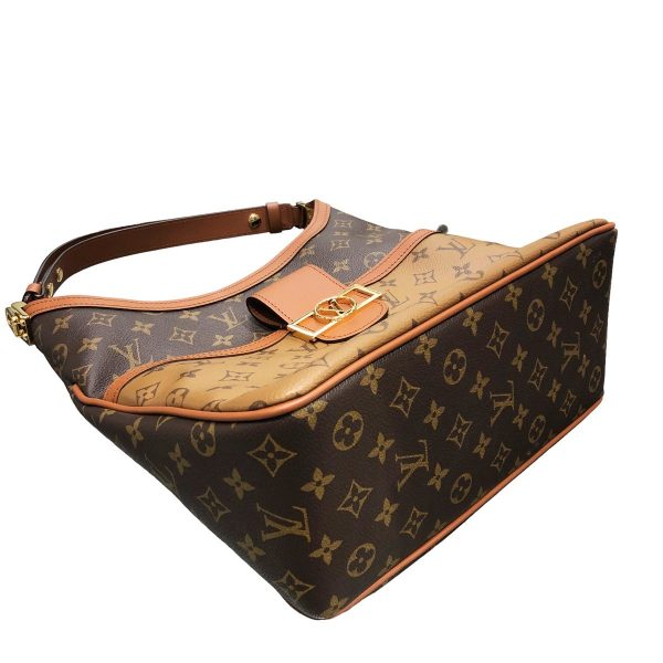 23018111 16 Louis Vuitton Dauphine MM Monogram Reverse Hobo Shoulder Bag