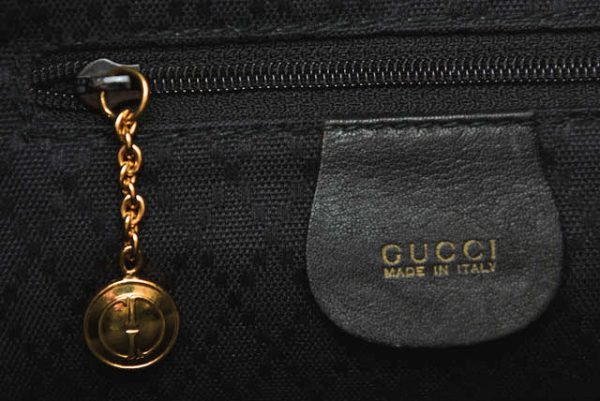 230333 g 5 Gucci Mini Bamboo Backpack Vintage Leather Black