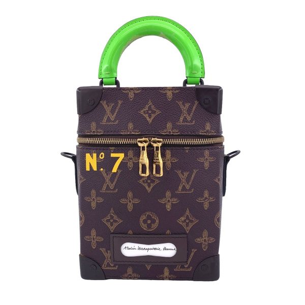 23035399 02 Louis Vuitton Vertical Box Trunk Shoulder Bag