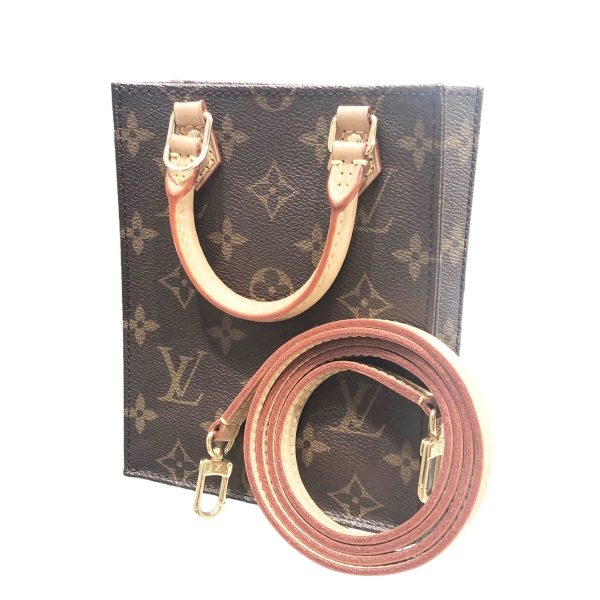 23039216 01 Louis Vuitton Petite Sac Plat Monogram Shoulder Bag