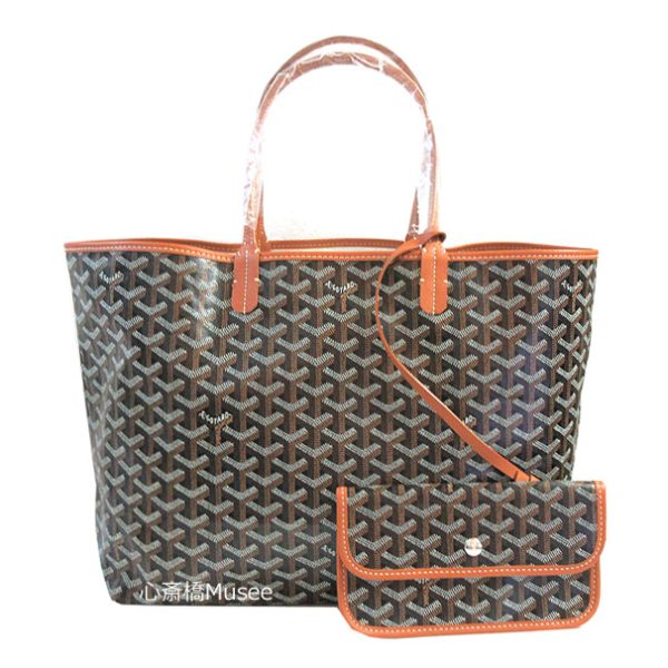 230421 11 Goyard Saint Louis PM Tote Bag Black Tan