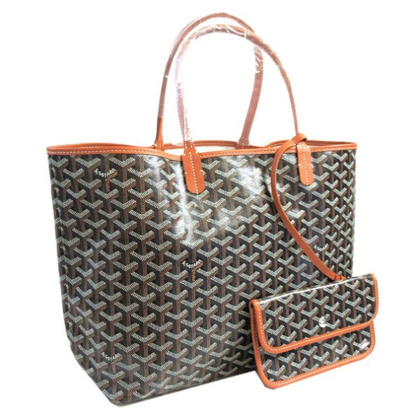 230421 11b Goyard Saint Louis PM Tote Bag Black Tan