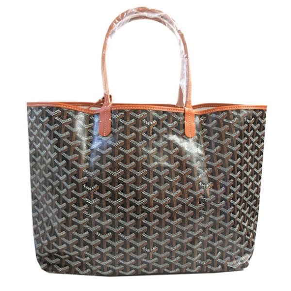 230421 11c Goyard Saint Louis PM Tote Bag Black Tan