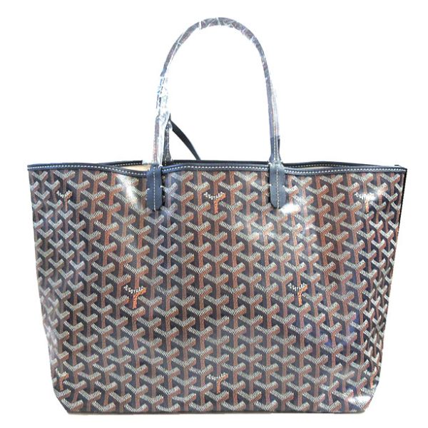 230421 12c Goyard Saint Louis PM Tote Bag Marine Navy