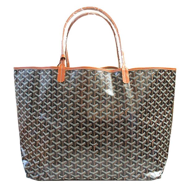 230425 11c Goyard Saint Louis GM Tote Bag Black Tan Brown