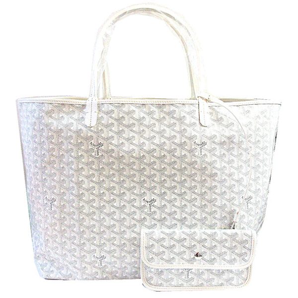 230425 12a Goyard Saint Louis GM Tote Bag White