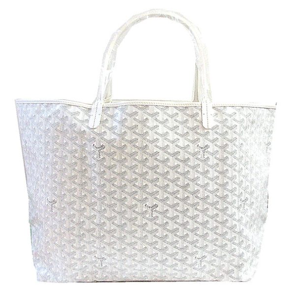 230425 12c Goyard Saint Louis GM Tote Bag White