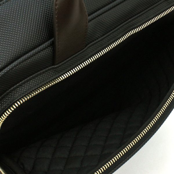 230428 bg6 3 6 Bottega Veneta Business Bag Rubberized Canvas Black