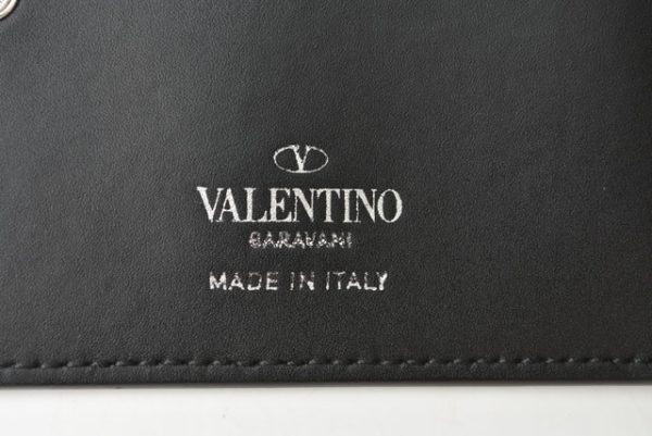 230471 v 8 Valentino Mini Wallet Card Case Black