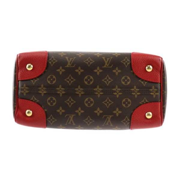 2307123007051 5 Louis Vuitton Retiro PM Monogram Handbag Brown Coquelicot Red