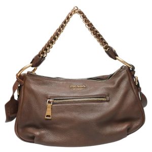 2308190002009 24 Celine Canvas Shoulder Bag WhiteBrown