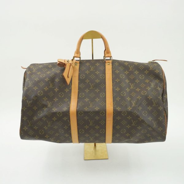 23100594 02 Louis Vuitton Keepall 55 Boston Bag Monogram Brown