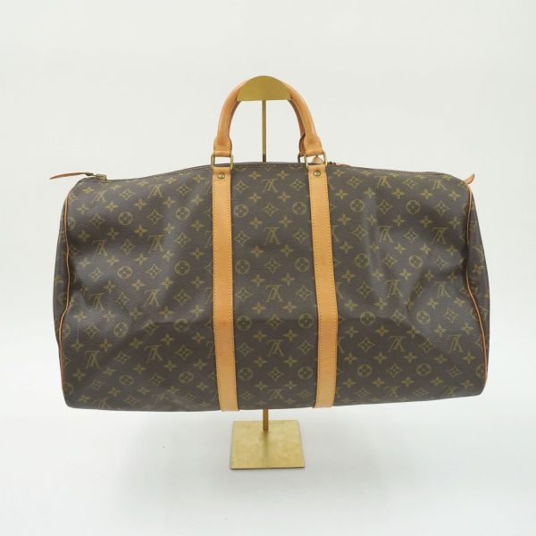 23100594 03 Louis Vuitton Keepall 55 Boston Bag Monogram Brown