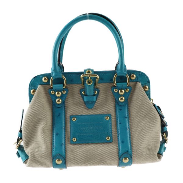 2310113001069 1 Louis Vuitton Toal Trianon Handbag Greige Blue