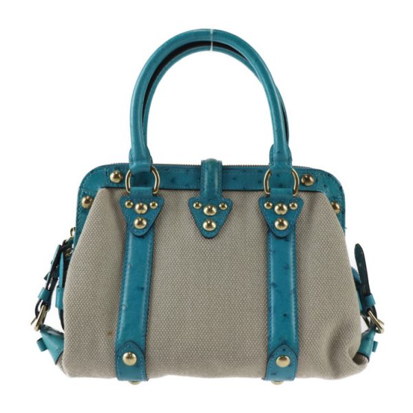 2310113001069 3 Louis Vuitton Toal Trianon Handbag Greige Blue