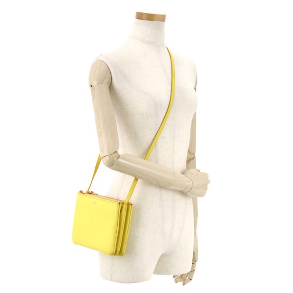 231204 bg4 1 t Celine Trio Shoulder Bag Citron Leather Crossbody