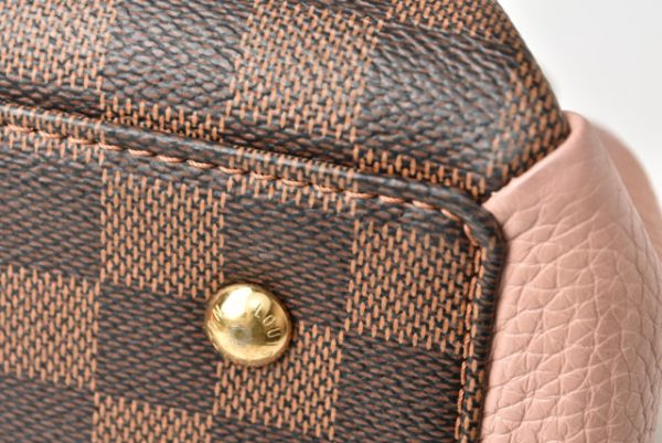 231205 lv 11 Louis Vuitton Normandy Damier Canvas Taurillon Leather Magnolia