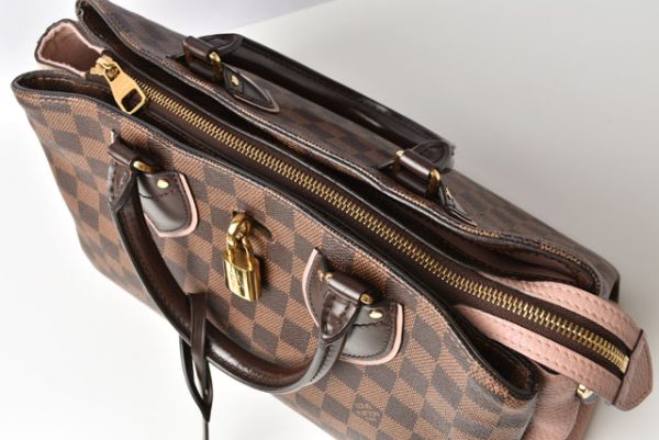 231205 lv 12 Louis Vuitton Normandy Damier Canvas Taurillon Leather Magnolia