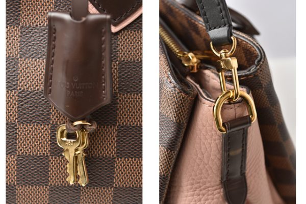 231205 lv 3 Louis Vuitton Normandy Damier Canvas Taurillon Leather Magnolia