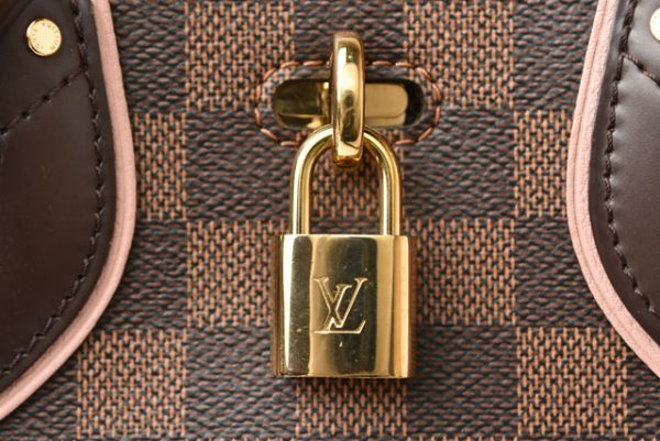 231205 lv 5 Louis Vuitton Normandy Damier Canvas Taurillon Leather Magnolia