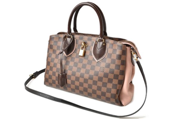 231205 lv 6 Louis Vuitton Normandy Damier Canvas Taurillon Leather Magnolia