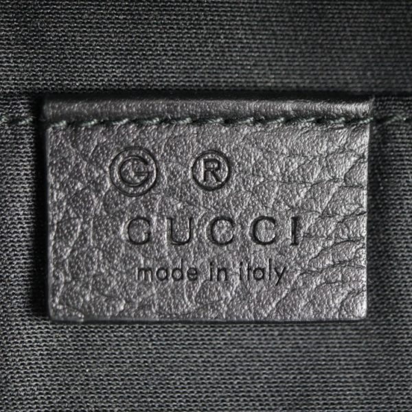 2314093010035 9 Gucci GG Nylon Waist Bag Leather Hip Bag Black Silver