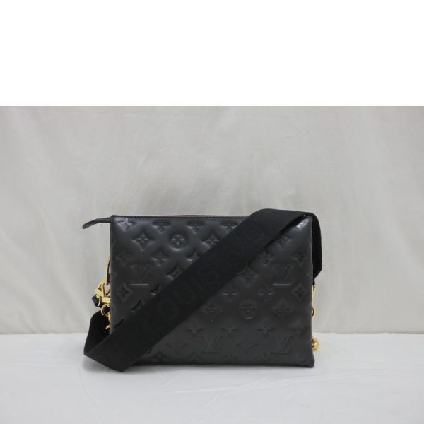 23168 2 Louis Vutton PM Coussin Bag Black