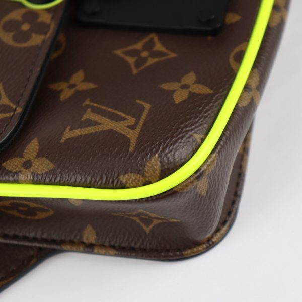 2320073007120 4 Louis Vuitton S lock Monogram Waist Bag Neon Yellow Black