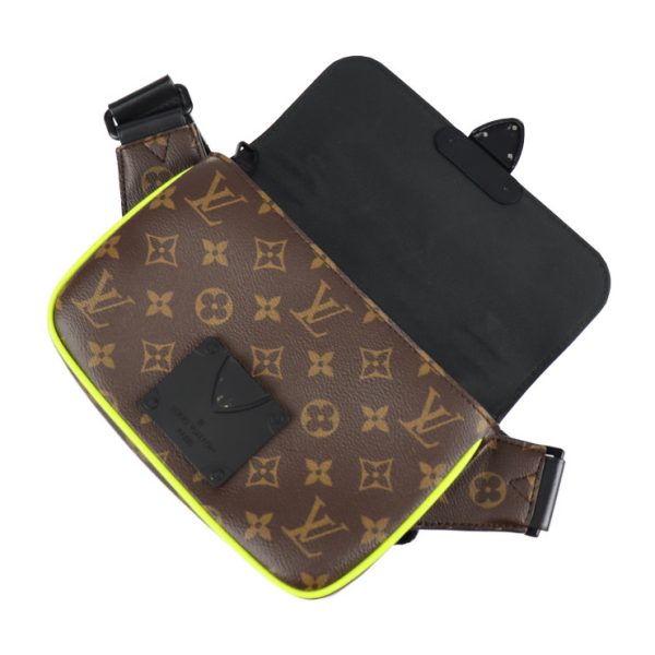 2320073007120 7 Louis Vuitton S lock Monogram Waist Bag Neon Yellow Black