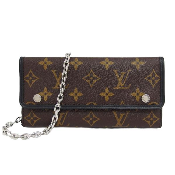 23368 1 Louis Vuitton Portefeuille Ron Monogram Macassar Tri fold Long Wallet