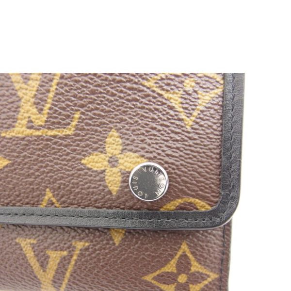 23368 11 Louis Vuitton Portefeuille Ron Monogram Macassar Tri fold Long Wallet