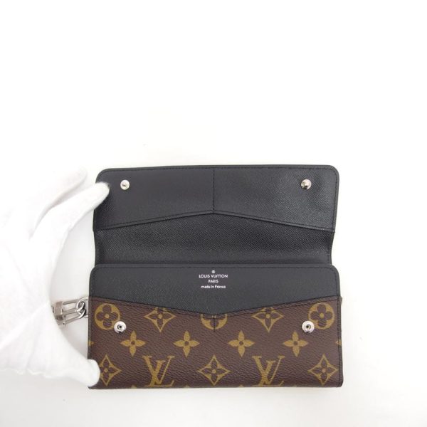 23368 5 Louis Vuitton Portefeuille Ron Monogram Macassar Tri fold Long Wallet