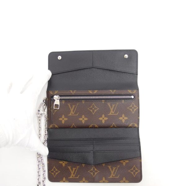 23368 6 Louis Vuitton Portefeuille Ron Monogram Macassar Tri fold Long Wallet