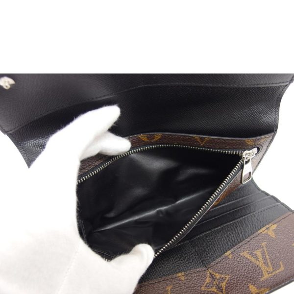 23368 7 Louis Vuitton Portefeuille Ron Monogram Macassar Tri fold Long Wallet