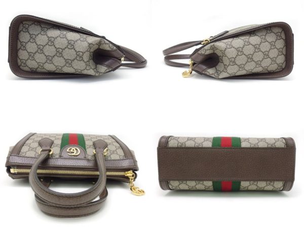 23420tjno1 01 Gucci GG Supreme Gray Black Cutout Shoulder Bag