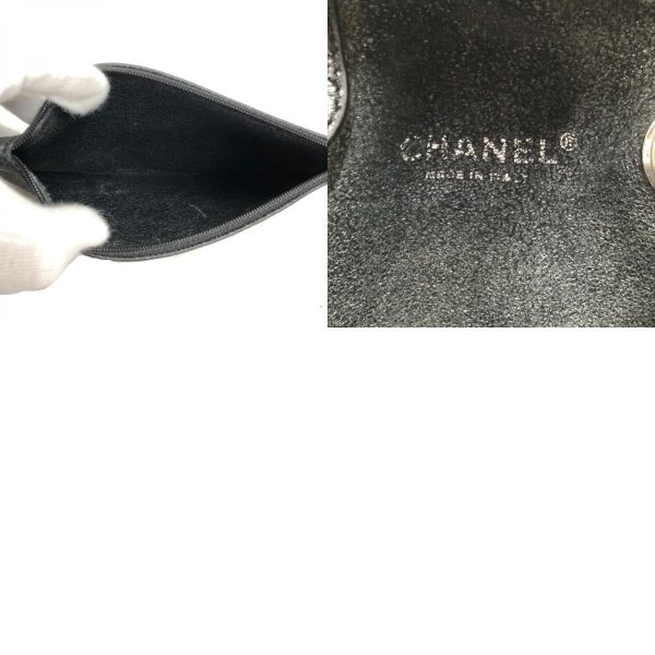 2342250005151 22 c Chanel Camellia Motif Bucket Bag Hardware Caviar Skin Black Silver